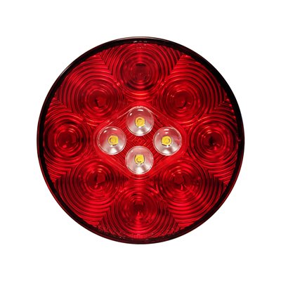 LED 4" Multi-function lamp STTB 12v Red