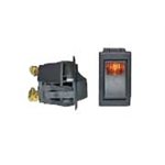 On-Off Rocker switch 20 amp amber pilot light