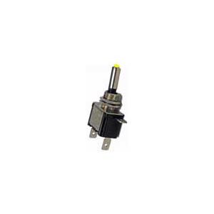 On-Off Toggle switch 20 amps w / Amber LED